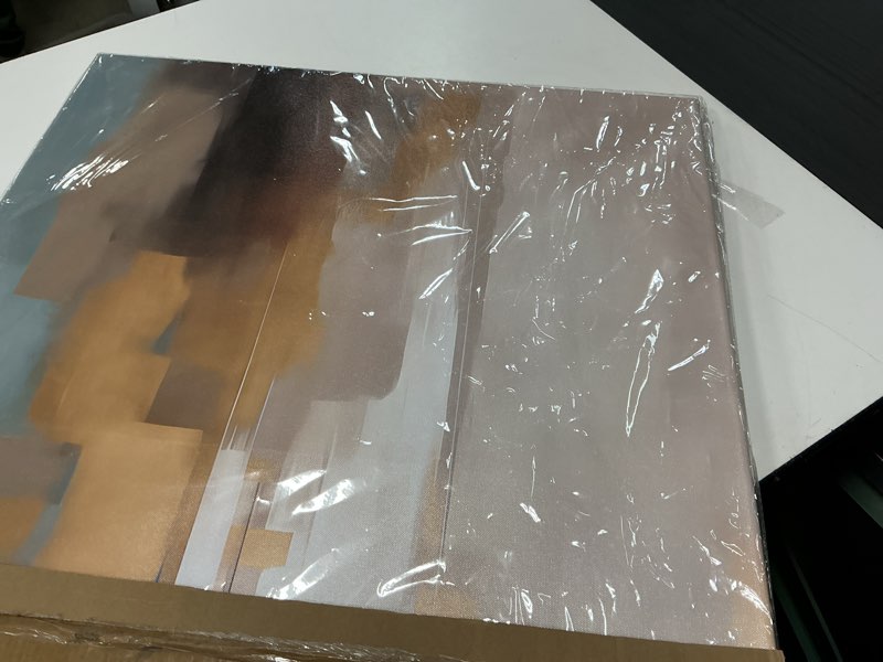 Condition photo showing Good Condition for Beige Abstract Wall Art Living Room Wall Decor Canvas Painting Framed Modern Abstract Artwork Print Neutral Wall Art Bedroom Office Decor Picture Artwork 48"L x 24"W Beige Abstract