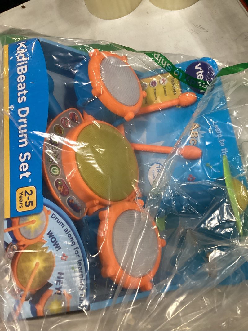 Condition photo showing Good Condition for VTech KidiBeats Kids Drum Set, Orange Orange Standard Packaging