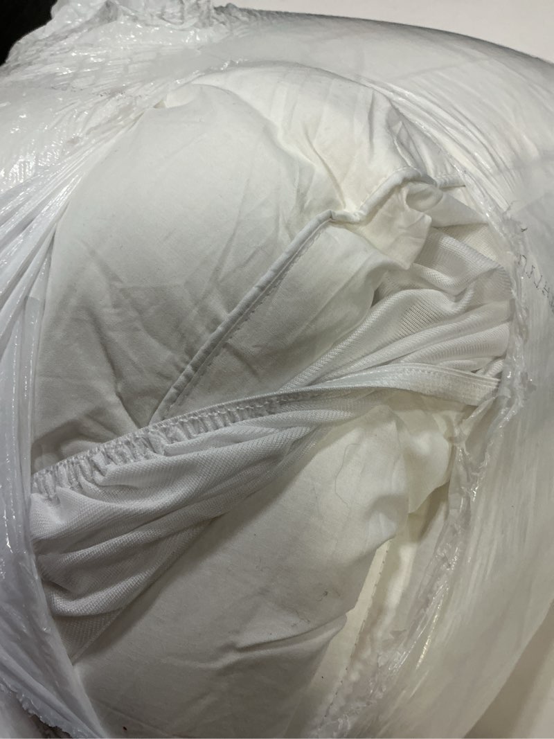 Condition photo showing As Is for COONP Full Mattress Topper, Extra Thick Pillowtop, Cooling Plush Mattress Pad Cover Cotton Top Bed Topper Protector with 8-21 Inch Deep Pocket White Full