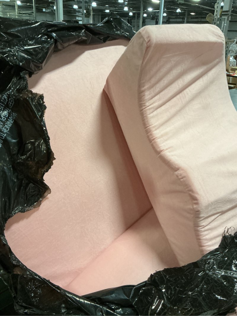 Condition photo showing As Is for 6PCS Multi-Functional Bed Wedge Pillow Kit - 7-in-1 Orthopedic Support for Back/Neck/Legs, Post Surgery Recovery & Sitting Up in Bed, Post Surgery Foam for Body, Pink Pink 6 Piece Set