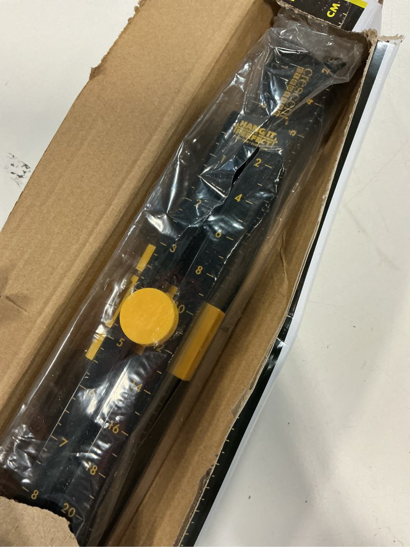 Condition photo showing Good Condition for Crescent Creative Products Hang It Perfect Pro Picture Frame Wall Hanging Tool With Level, Black, 36 Inch