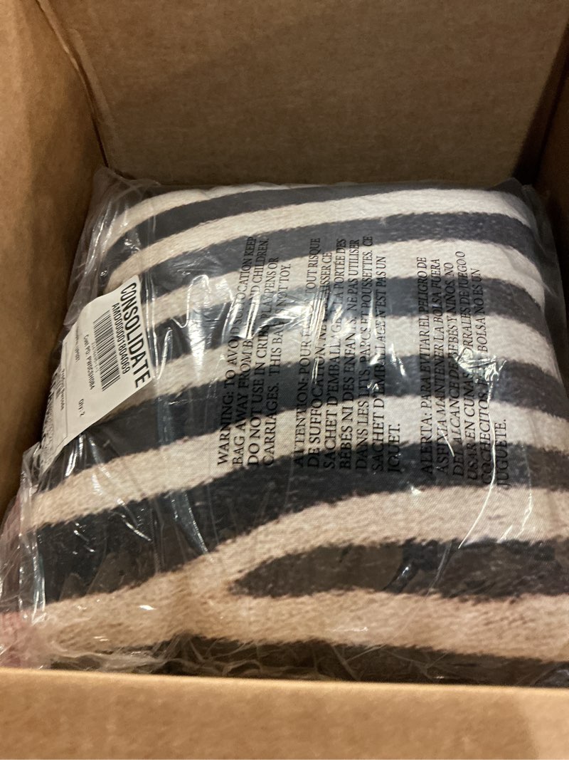 Condition photo showing Good Condition for zebra print throw pillow 18x18