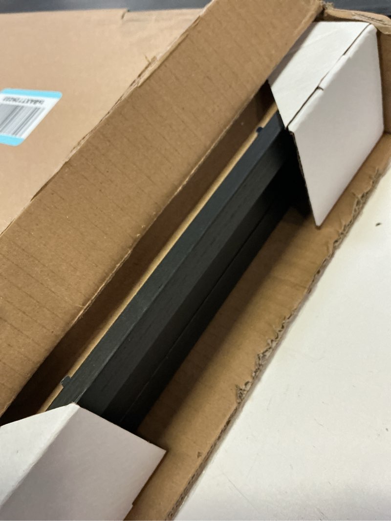 Condition photo showing Good Condition for yaetm 11x17 black picture frames set of 4, solid wood poster frame, wall gallery 11 x 17 inches photo frames for wall mounting (4 pack, black) 11"x17", 4 pack anthracite black