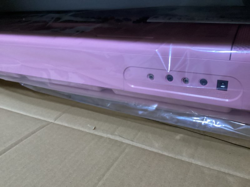 Condition photo showing Good Condition for Vangoa Pink Piano Keyboard 61 Key, Electric Keyboard Kit Portable Music Keyboard for Kids Students with Microphone, 600 Tones, 400 Rhythms, 50 Demos, Gift for Beginners