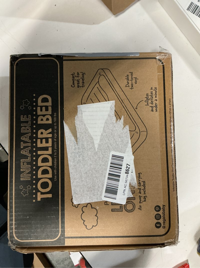 Condition photo showing New/Like New for Regalo Inflatable Toddler Travel Bed