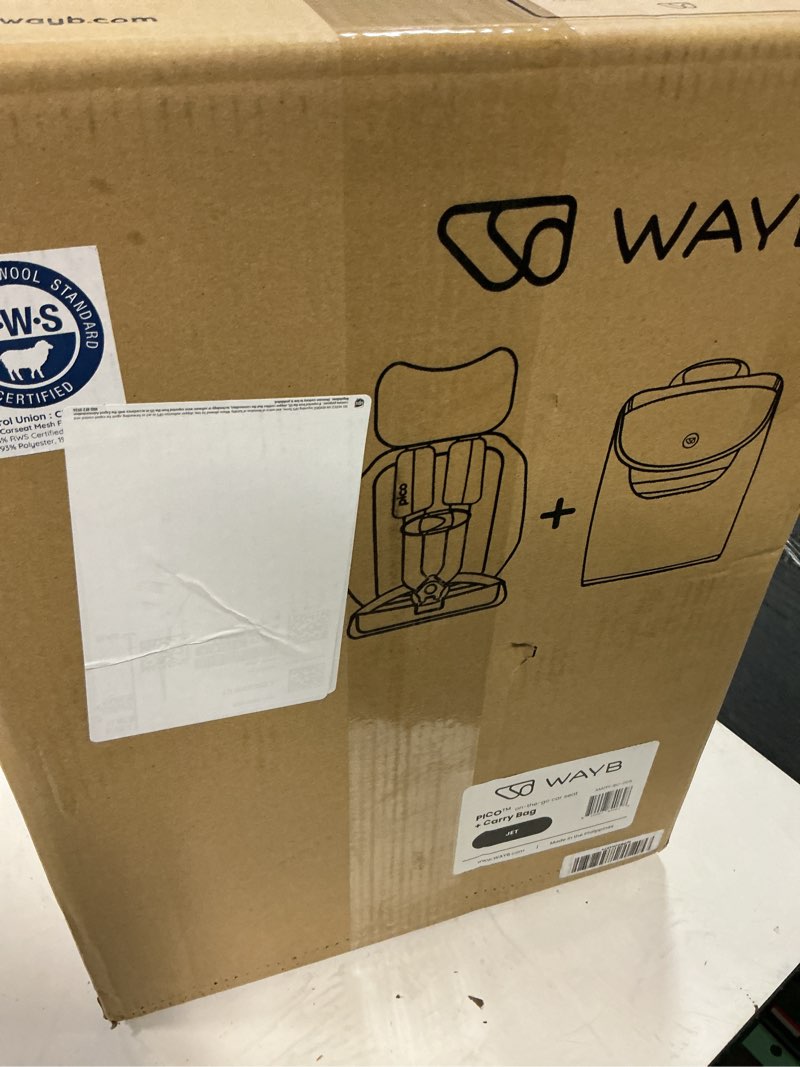 Condition photo showing New/Like New for wayb pico travel car seat with premium carrying bag- lightweight, portable, foldable - perfect for airplanes, rideshares, and road trips - forward facing for kids 26.5–50 lbs and 33.5–45" seat w/ premium carry bag