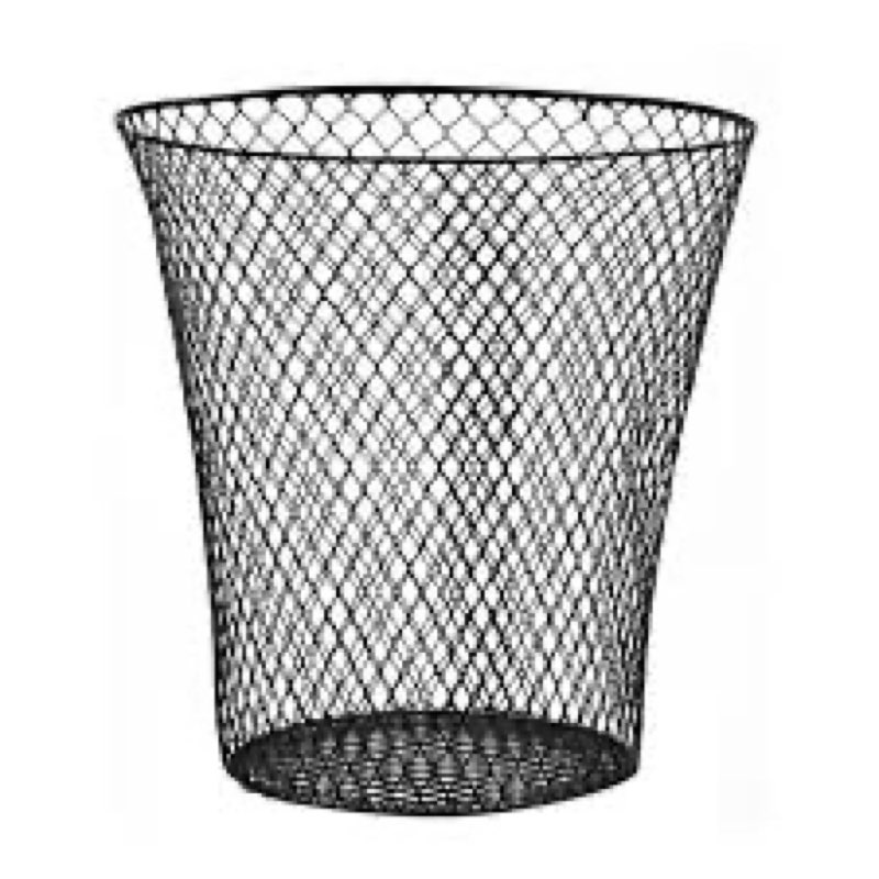 Ciieeo Reusable Iron Basket Farmhouse Bathroom Trash Can Large Capacity Storage Hamper