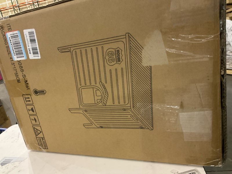 Condition photo showing New/Like New for Cat House Outside with Soft Mat for Winter?Plastic Cat House Waterproof for Outdoor, Feral Cat Shelter with Escape Door, Easy to Assemble Easy to Clean Grey + mat Medium