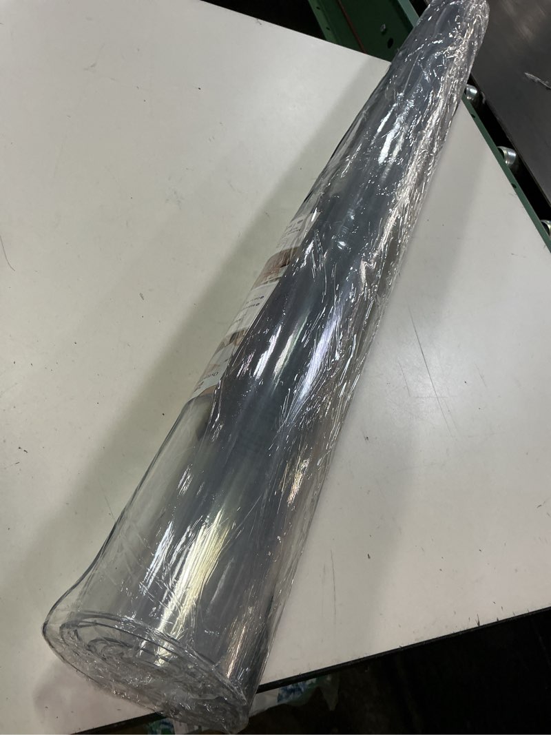 Condition photo showing New/Like New for ostepdecor clear table protector 42 x 84 inch, 2mm thick plastic table cover, waterproof pvc clear table cover protector, desk protector mat, writing desk pad for desktop, coffee & dining room table 42" x 84" (rectangular) crystal clear 2mm