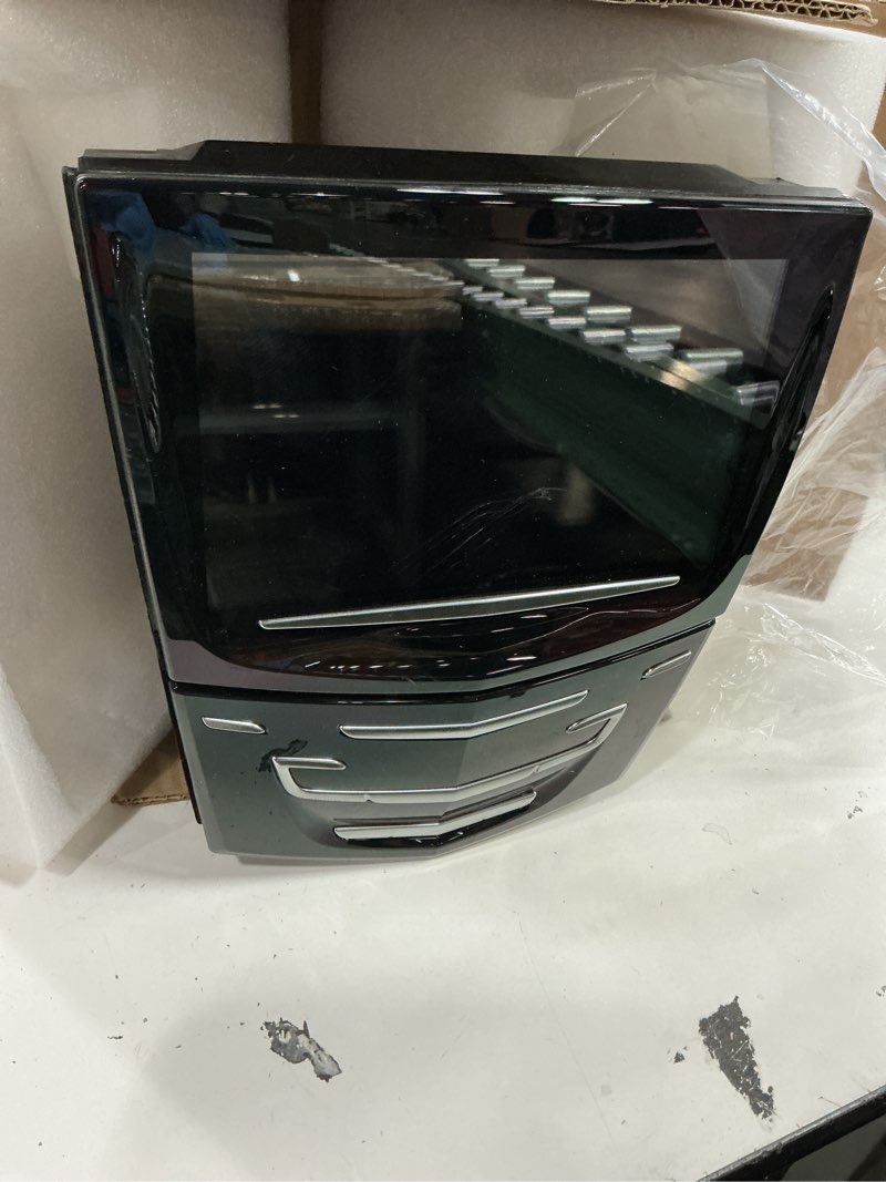 Condition photo showing As Is for cue system touch screen display for cadillac ats cts srx xts elr 2013-2020 fit oem 22935061 23243166 20867045 for nav radio with 2 heated seat and cooled seat options