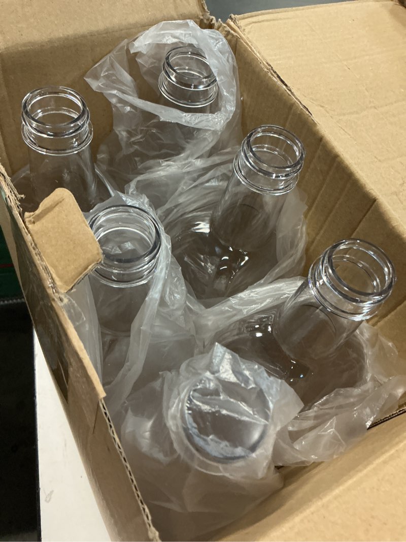 Condition photo showing Good Condition for b sepor 6 pack 1000ml clear quadra pet empty bottles 1 quart olive oil plastic bottle with caps (33.8 fl oz) - long neck square wine bottles for plant watering globe