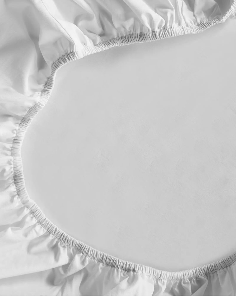 classic organic percale fitted sheet set solid: light grey size: king