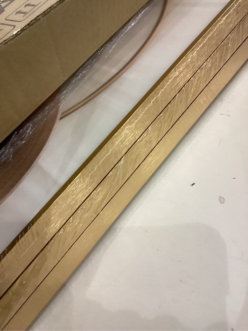 Condition photo showing Good Condition for Large Framed Modern Luxury Gold Wall Art, 3 Piece Bright Style Art Prints Paintings Artwork for Walls, Bronze Gold Geometric Pictures for Living Room Dining Room Bedroom Wall Decor 20x30 In 20" W x 30" H x 3Pcs Gold Circle Trio