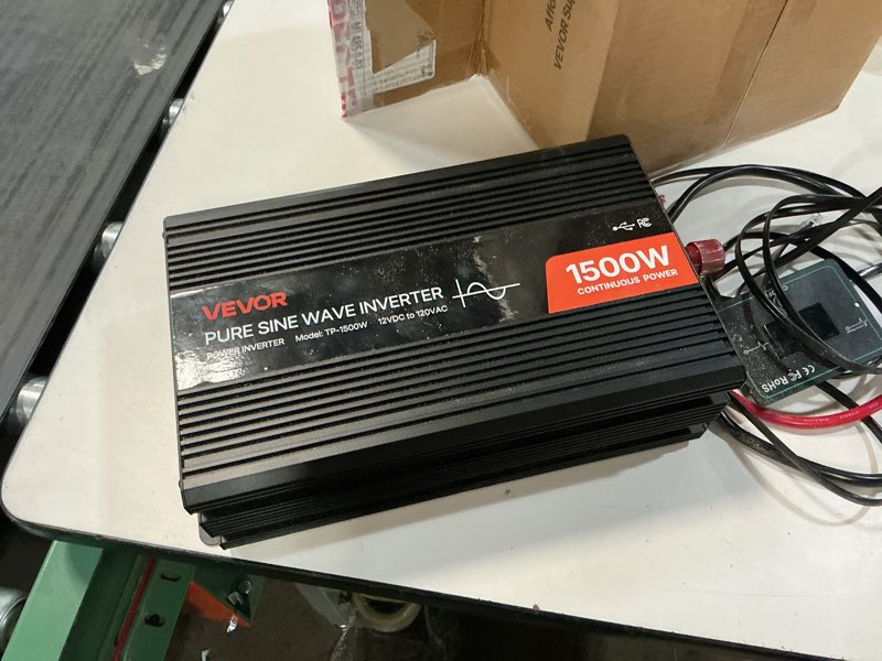 Condition photo showing Good Condition for 3000w pure sine wave inverter 12v dc to 120v ac converter for home, rv, truck, off-grid solar power inverter with built-in 5v/2.1a usb, reliable cable, remote controller
