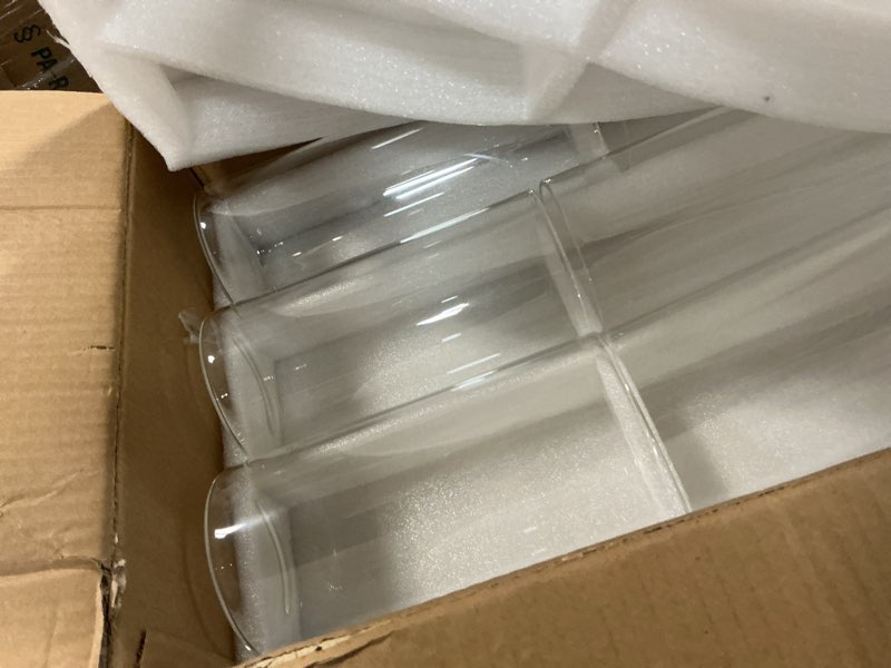 Condition photo showing As Is for Sawysine 18 Pcs Glass Cylinder Vases 2.5''/2.95''/3.9'' Diameter Clear Flowers Vase Hurricane Floating Candles Holders for Table Centerpieces (3.9 x 8 in,3.9 x 10 in,3.9 x 12 in) 18 3.9 x 8 In, 3.9 x 10 In, 3.9 x 12 in