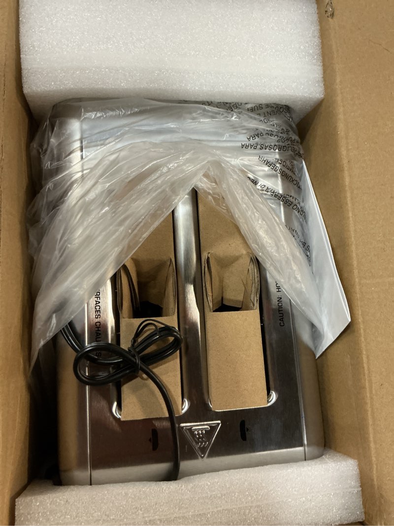 Condition photo showing Good Condition for whall touch screen toaster 2 slice,smart digital toaster with 1.5" wide slots,6 shade settings & 6 bread types,memory function,countdown timer,brushed stainless,ideal kitchen gift & essential