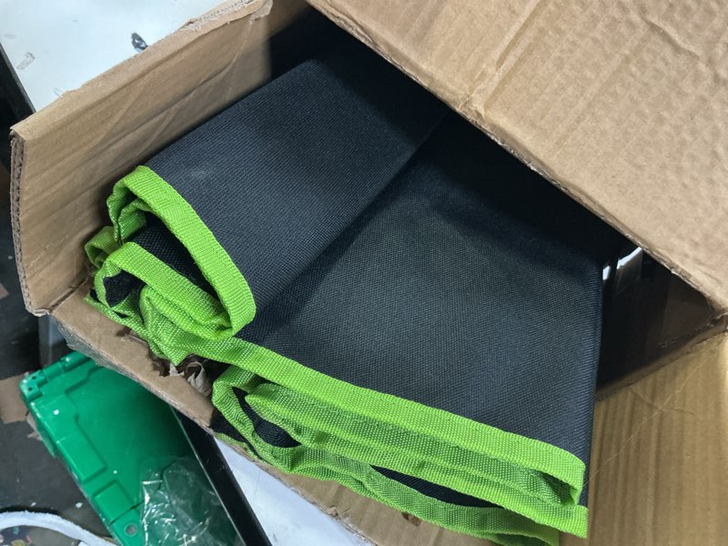 Condition photo showing As Is for franklin sports disc golf baskets - portable disc golf target with chains included - disc golf basket stand equipment for hole + course creation starter plastic chain