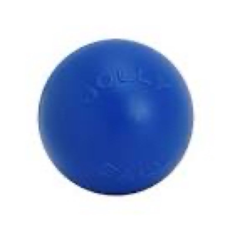jolly pets push-n-play ball dog toy, 14 inches/extra-large, blue (314 bl), for all breed sizes 14 inches/ extra-large blue