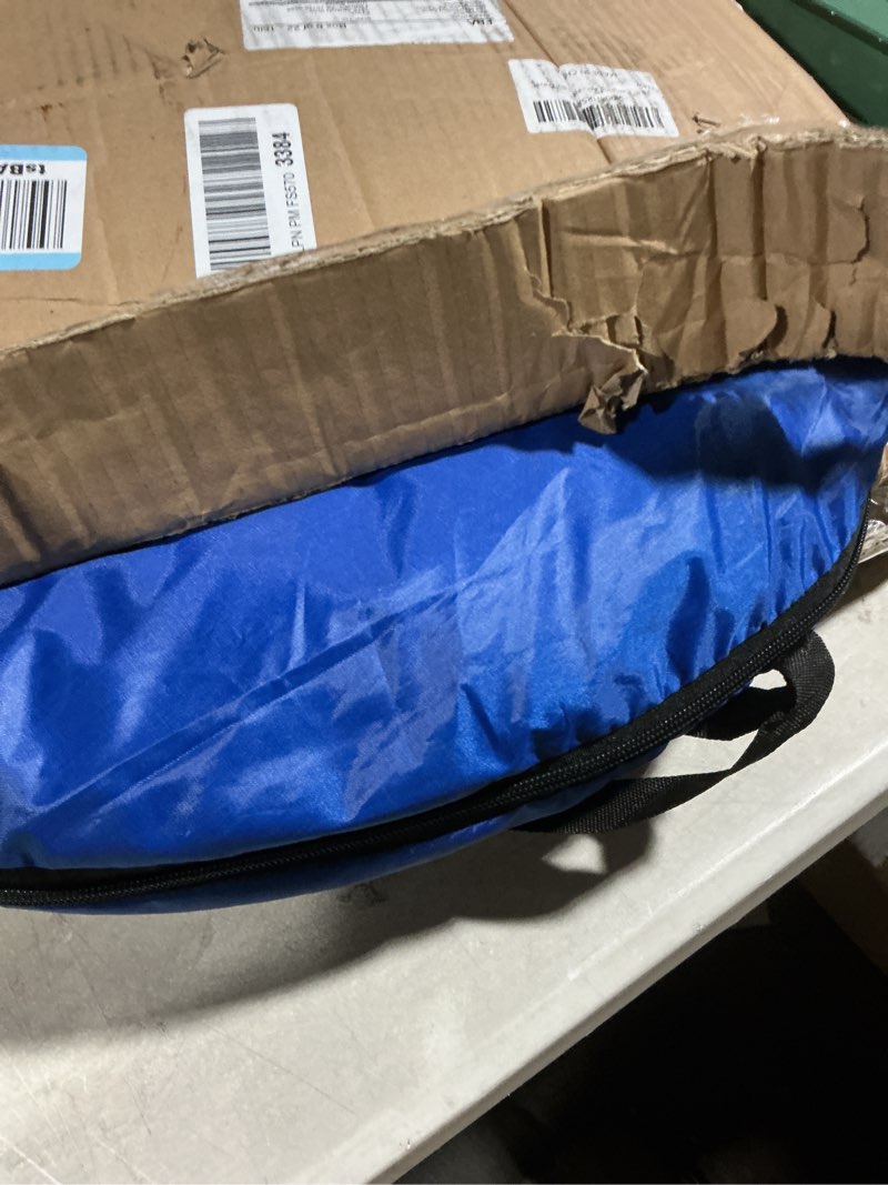 Condition photo showing As Is for 16.5'' Camping Toilet with Pop-Up Privacy Tent Set, XL Portable Toilet for Camping, Outdoor Showers Changing Rooms, Portable Bathroom Travel Potty for Camping, Hiking, Roadtrip,RV Travel