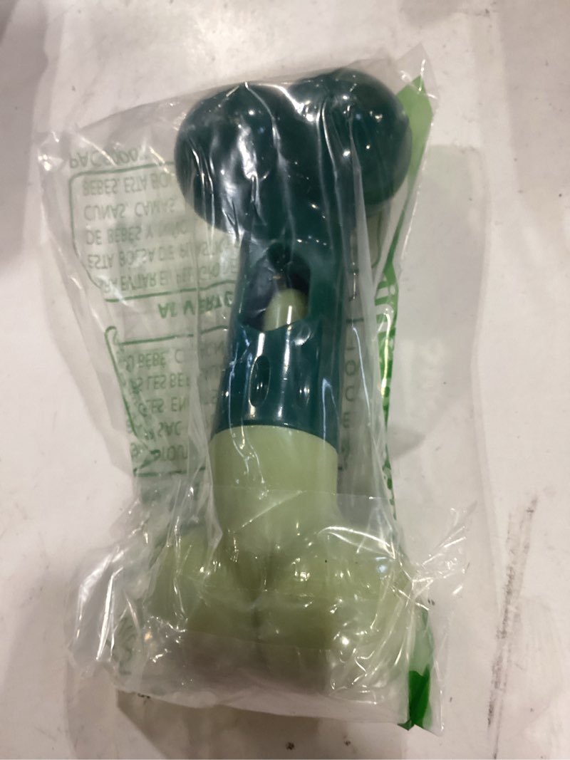 Condition photo showing As Is for bully stick holder for medium/large dogs - anti-choking, prevents swallowed ends - nylon dog chew toy - dishwasher safe, green christmas green medium