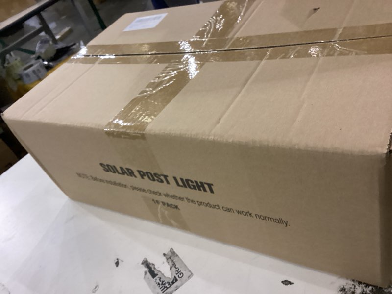 Condition photo showing New/Like New for APONUO Solar Post Cap Lights Color Changing 16 Pack - RGB 8 Solid & Gradient Colors, IP65 Waterproof, for 4x4 5x5 6x6 Wood Vinyl Fences, Deck, Patio, Yard (Black)