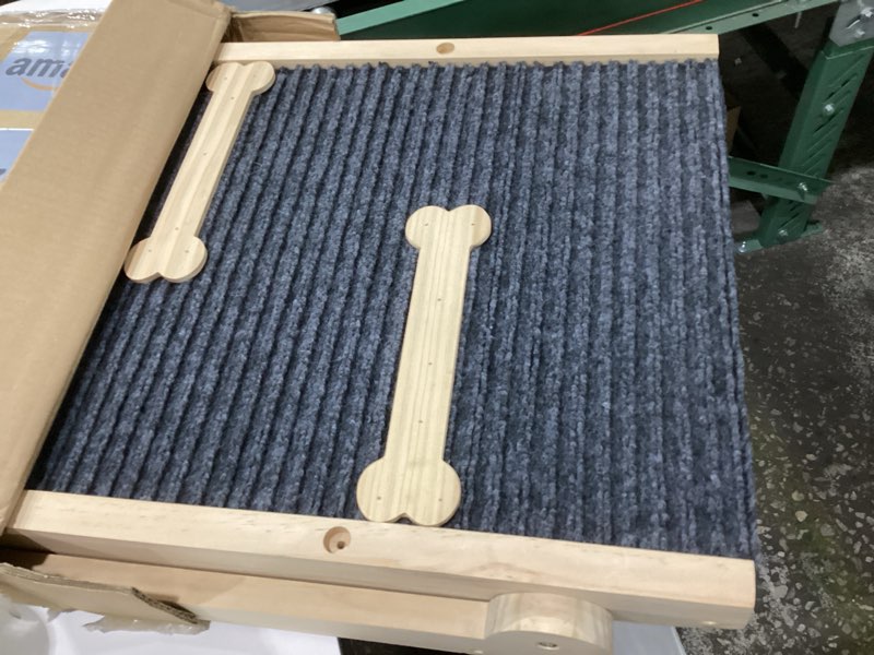 Condition photo showing Good Condition for dog ramp for bed, non-slip pet ramp with adjustable heights, portable foldable dog ramps for cars, suvs, beds - anti-slip traction surface, holds up to 160 lbs, lightweight & easy storage (47.3 inch)