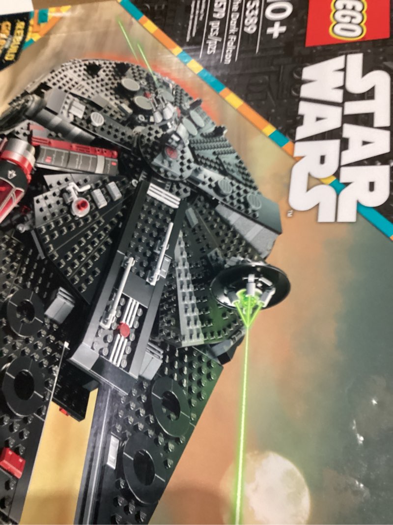 Condition photo showing Good Condition for LEGO Star Wars The Dark Falcon Buildable Starship, Star Wars Toy Vehicle Set for Boys and Girls, Collectible Millenium Falcon Toy with 6 Star Wars Minifigures, Birthday Gift for Kids or Any Fan, 75389