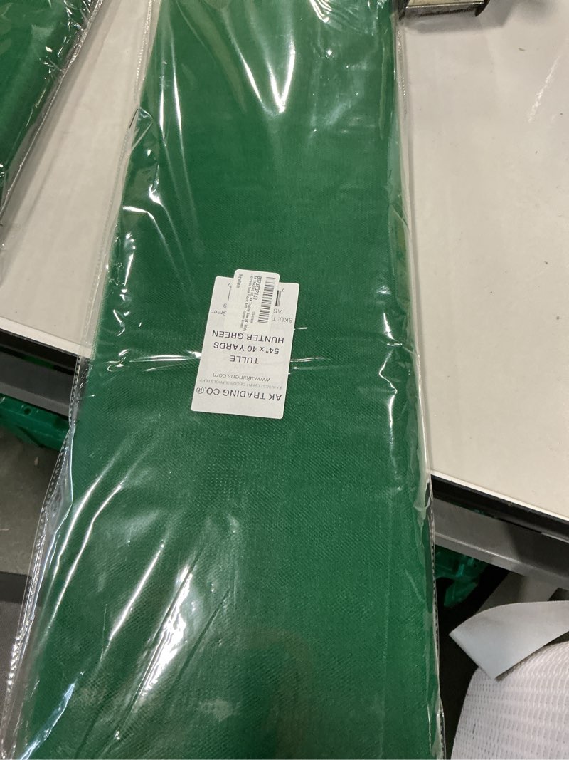 AK TRADING CO. AK Trading New 54" Wide x 40 Yards Tulle Fabric Bolt-Hunter Green