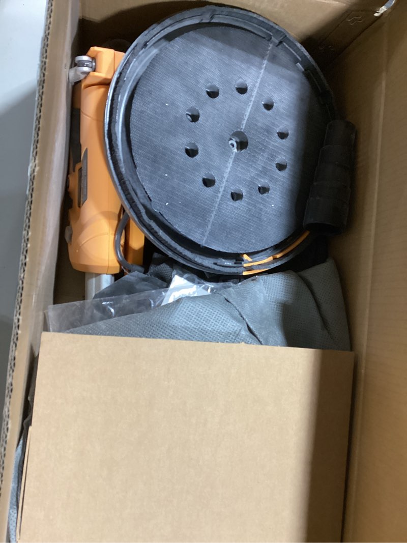 Condition photo showing Good Condition for GEVEELIFE Drywall Sander, 880W 7.33A Electric Drywall Sander with Vacuum Dust Collector, 5 Variable Speed 1000-2100RPM, LED Light, Foldable & Extendable Handle, 12 Sanding Discs