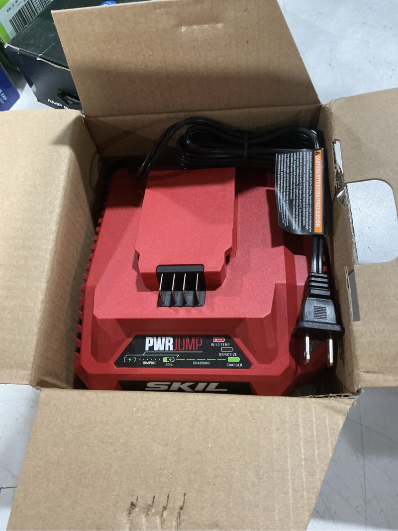 Condition photo showing As Is for skil pwr core 40v pwr jump charger, 15-minute fast charging, sc5364-00