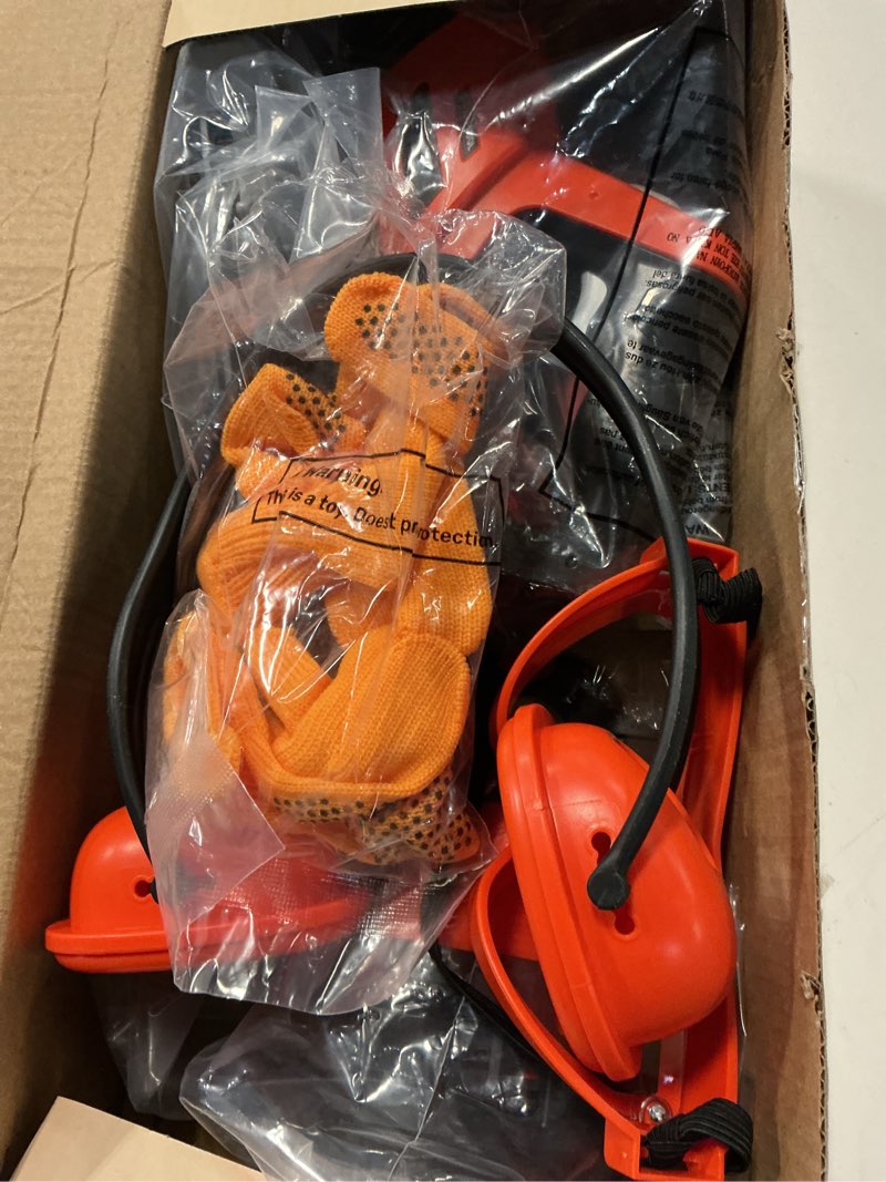 Condition photo showing Good Condition for 3-in-1 kids yard tools - kids weed wacker toy, kids leaf blower & chainsaw, kids garden tools with safety equipment, realistic lights & sounds, pretend play outdoor & indoor toys