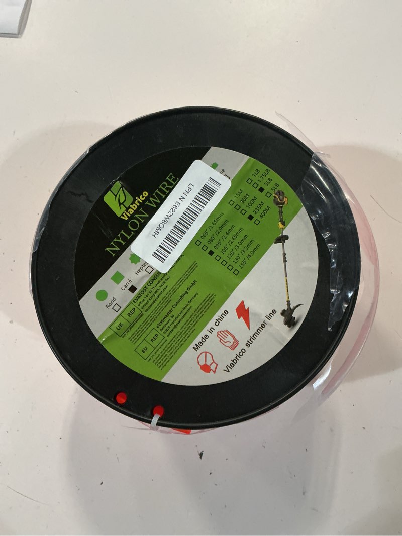 Condition photo showing New/Like New for viabrico 095 trimmer line square weed wacker string .095-inch-by-590-ft, weed eater string, premium nylon universal 3lb 3lb x .095 in