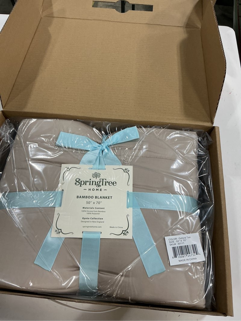 Condition photo showing New/Like New for Springtree Home Luxury Viscose from Bamboo Blanket & Comforter | Oversized Viscose from Bamboo Throw