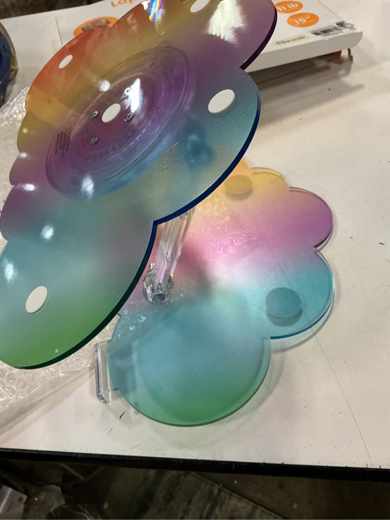 Condition photo showing Good Condition for (pack of 2)vivitar acrylic laptop stand - cloud iridescent