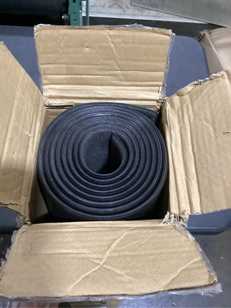 Condition photo showing Good Condition for large exercise mat, 8' x 6'/8' x 4'/6' x 4' extra durable workout mats for home gym flooring, high-density gym mats cardio mat for jump rope, mma, stretch, hiit, shoe-friendly, non-slip, non-toxic 8' x 4'-black 6mm