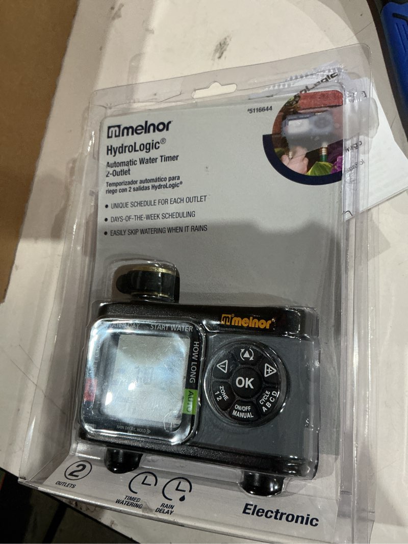 melnor output port stationary digital hose end timer