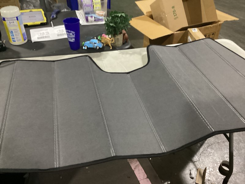 Condition photo showing As Is for (similar to )windshield sunshade for ford f-250/f-350 2008-2016 front window shade - astraguard silver(astraguard) 2008-2016