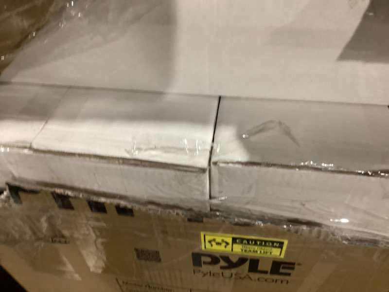 Condition photo showing Good Condition for Pyle Wireless Portable PA system - 1000W High Powered Bluetooth Compatible Active + Passive Pair Outdoor Sound Speakers w/ USB SD MP3 AUX - 35mm Mount, 2 Stand, Microphone, Remote - Pyle PPHP1049KT 10 in