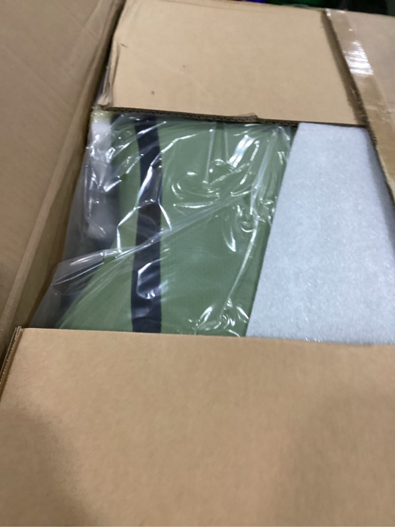 Condition photo showing As Is for dowinx gaming chair breathable fabric game chair with gel pad and storage bag, comfortable gamer chair with pocket spring cushion, ergonomic computer chair with footrest, green