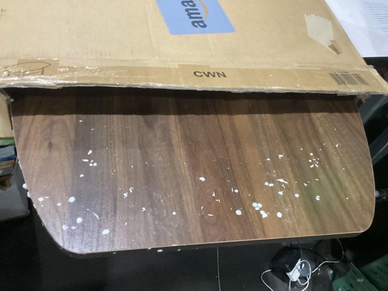 Condition photo showing As Is for furinno simple design coffee table, columbia walnut/black