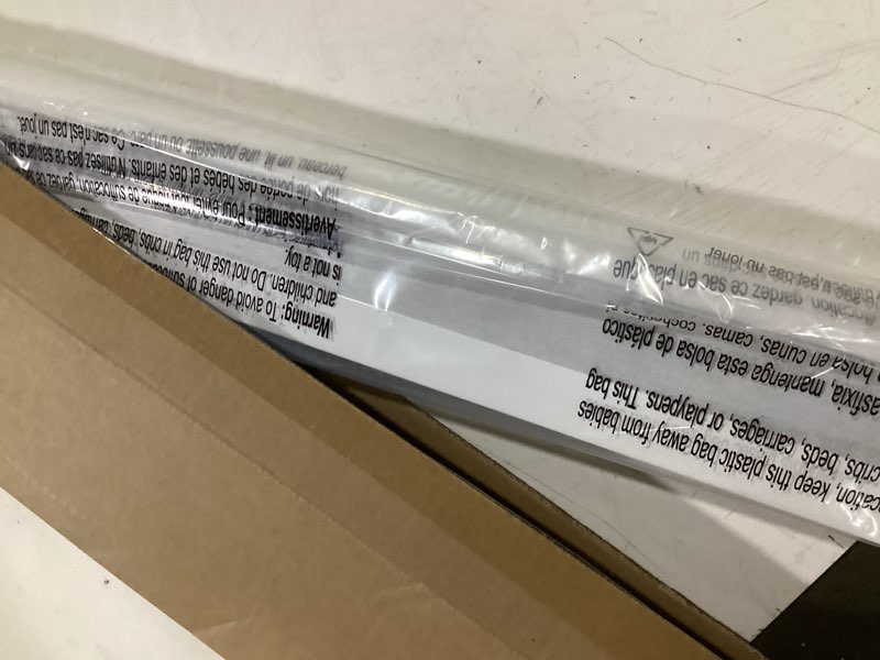 Condition photo showing Good Condition for lazblinds cordless cellular shades, blackout privacy honeycomb shades for home, thermal insulation noise reduction blinds for windows, 29'' w x 64'' h, white blackout-white 29'' w x 64'' h