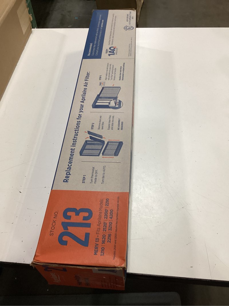 Condition photo showing New/Like New for genuine aprilaire 213 replacement filter for aprilaire whole-house air purifiers - merv 13, healthy home allergy, 20x25x4 air filter (pack of 1)