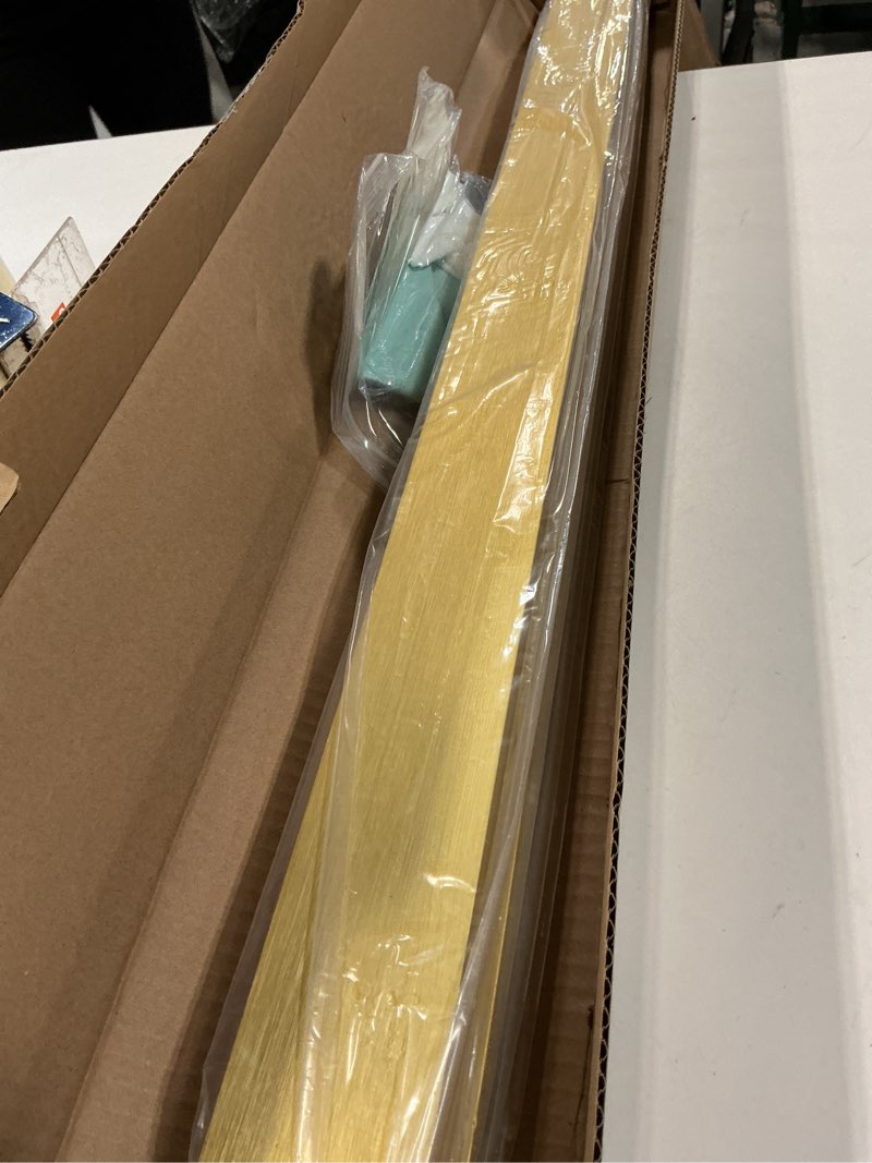 Condition photo showing As Is for Floater Frame for 30x30 Canvas Paintings, DIY Metal Canvas Floating Frame for Portrait Landscape Oil Paintings, Canvas Frame for Art Show Gallery Wall Home Office Living Room Decor (Gold) 30x30" Gold