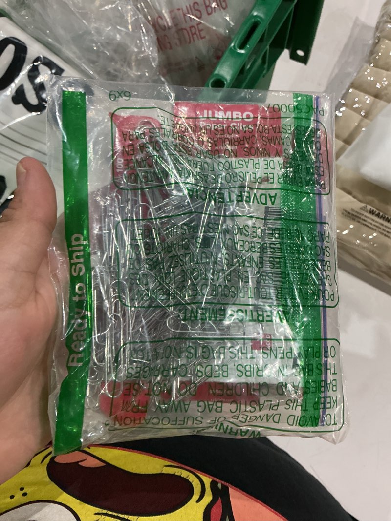 Condition photo showing As Is for acco paper clips, jumbo, smooth, 100 clips/box, 1 box (72580) silver 100 count (pack of 1)