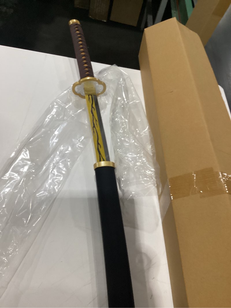 Condition photo showing New/Like New for Sword Valley Demon Series Anime Sword - Slayers Katana?40.9" Length?Anime Original Texture Carbon Steel Blade Carving Symbol?Non-Slip Grip?for Cosplay & Display