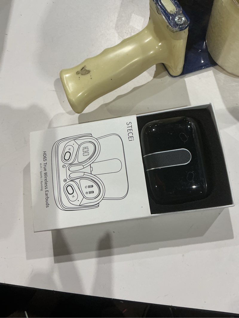 Condition photo showing As Is for ai real time translation earbuds, bluetooth 5.4 translator earphones, black