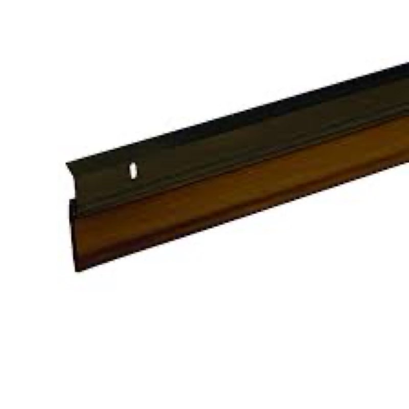 Extra wide heavy duty door sweep 2 3/8” x 3’, bronze