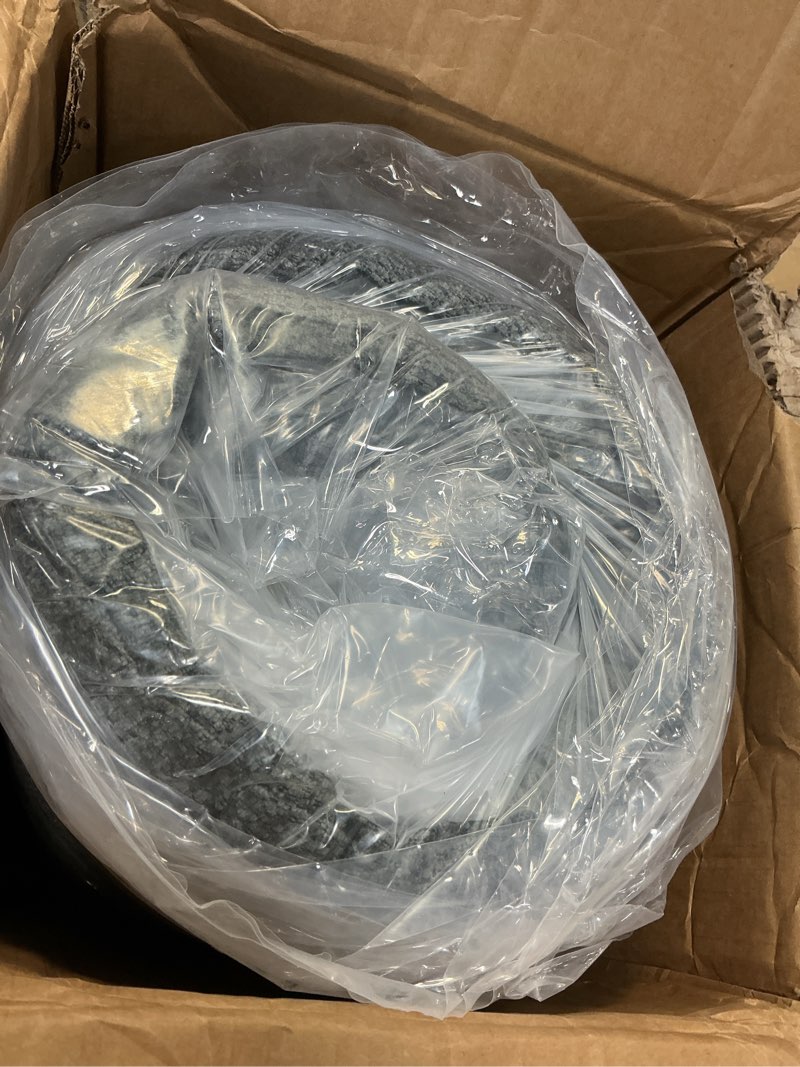 Condition photo showing As Is for Incomplete )KEIKI 138\\\" L-Shaped Corduroy Modular Sectional Sofa with High-Resilience Cushion & 1 Ottoman, Modern