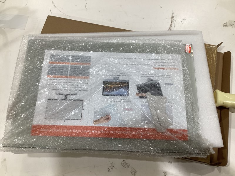 Condition photo showing As Is for vizobluex 23-24 inch anti-blue light filter for computer monitor. screen protector panel 21.5” x13.0 blocks blue light for lcd tv pc mac imac monitors 23-24 inch--