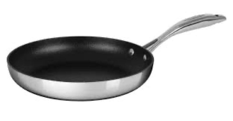 Scanpan HaptIQ 11 inch Stainless Steel-Aluminum Nonstick Fry Pan – Compatible with All Cooktops, Ind
